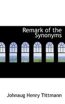 Remark of the Synonyms