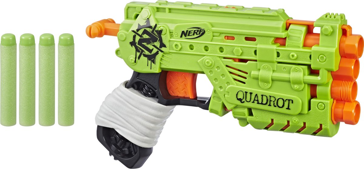 Medic welzijn heilige NERF Zombie Strike Quadrot - Blaster | bol.com