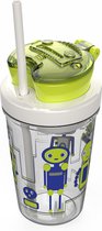 Kambukka / Bueno Snack Tumbler - Bouteille enfant - 350 ml - Robot / Vert