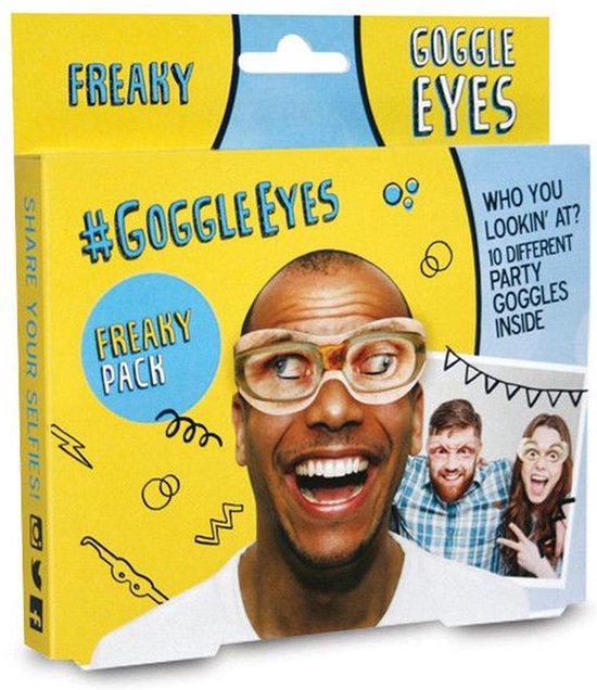 RUBIES FRANCE 10 kartonnen Googly Eyes brillen