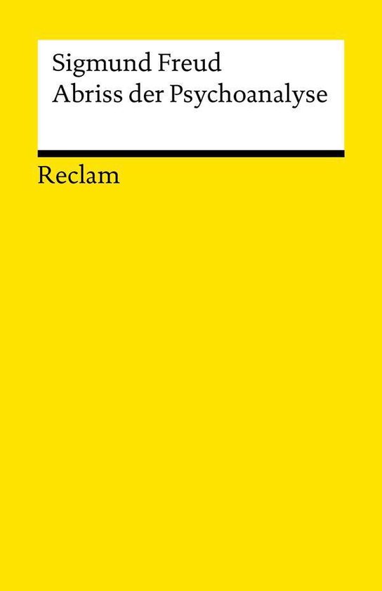 Reclams Universal-Bibliothek - Abriss der Psychoanalyse - cover
