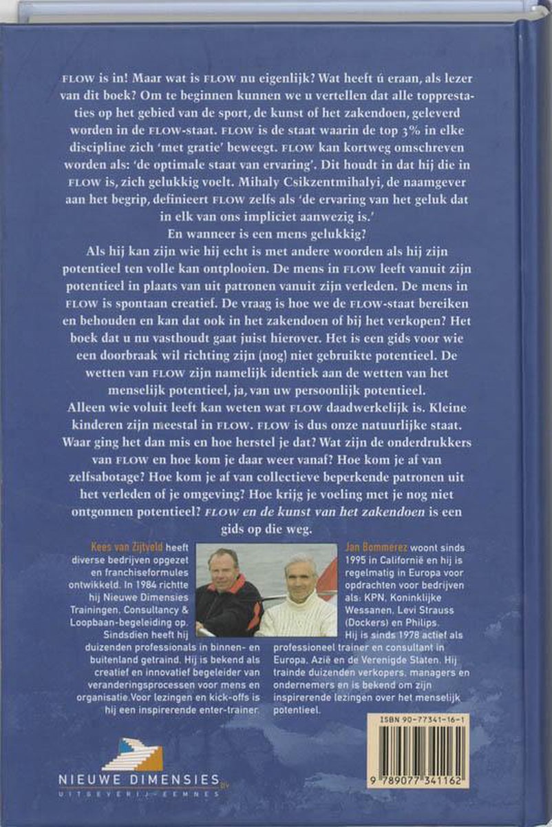 Flow En De Kunst Van Het Zakendoen Geb - back cover