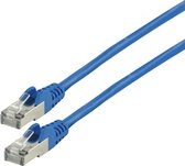 FTP CAT 5e netwerk kabel 0,25 m blauw