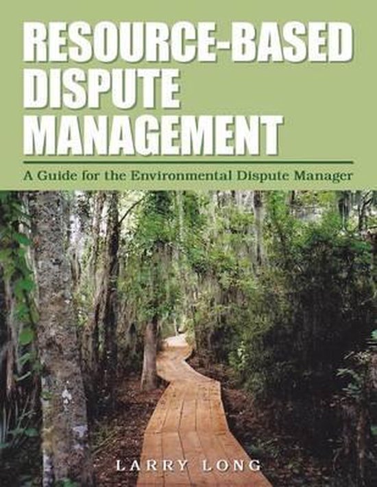 Resource-Based Dispute Management - cover