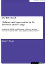 Omslag Challenges and opportunities for the innovation of novel drugs