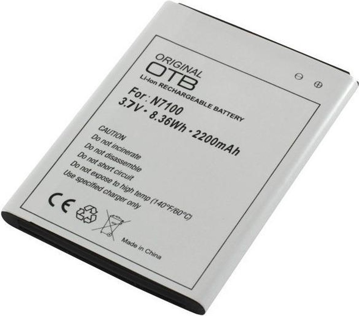 Batterij voor Samsung Galaxy Note II N7100 Li-Ion ON592