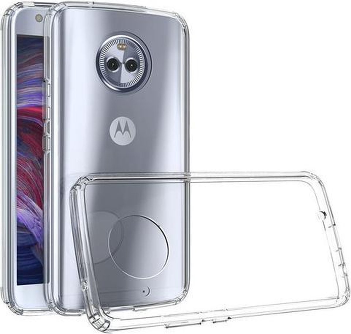 Transparant Tpu siliconen hoesje Geschikt voor Motorola Moto X4