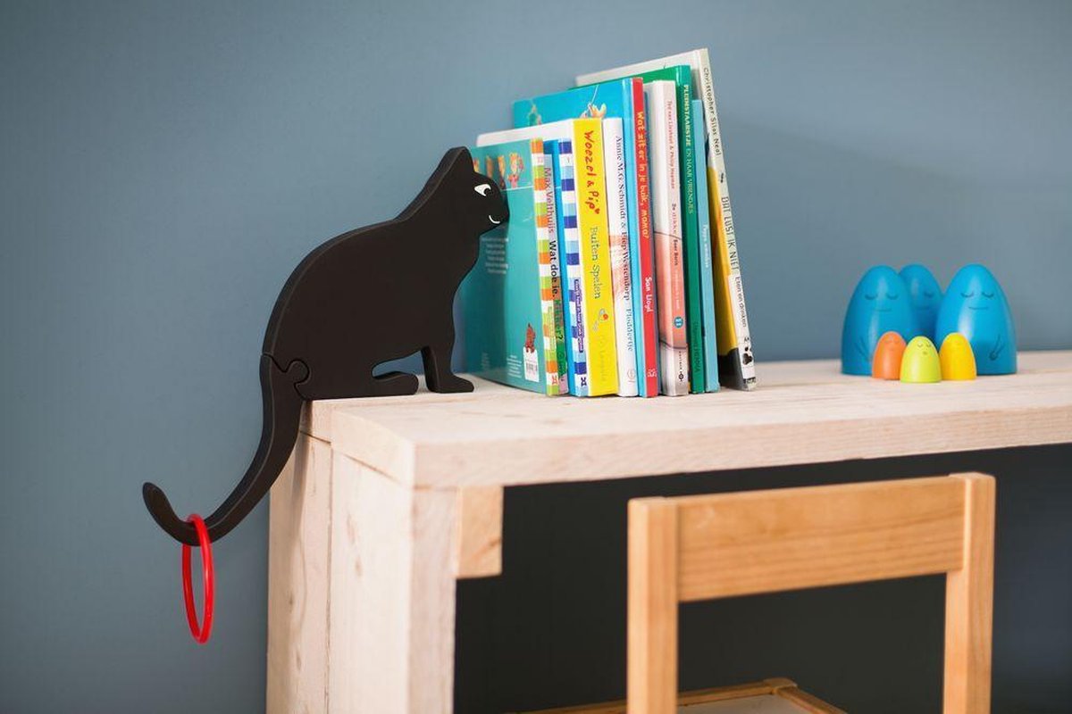 BS Toys Kattenstaart Gooien - Zwart - Hout - Buitenspel - Werpspel - Kattenspel — afbeelding 3