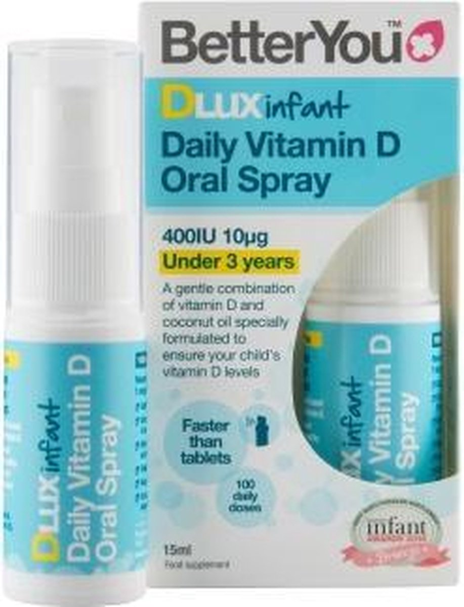BetterYou DLux Infant Vitamin D Daily Oral Spray 15ml