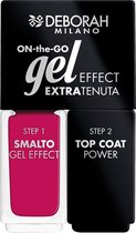 Deborah Milano Duo On-The-Go Gel Effect Nail Enamel 05 Rose Fuchia