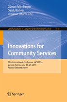 Communications in Computer and Information Science 648 - Innovations for Community Services