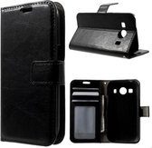 Cyclone wallet hoesje Samsung Galaxy Ace 4 G357FZ zwart