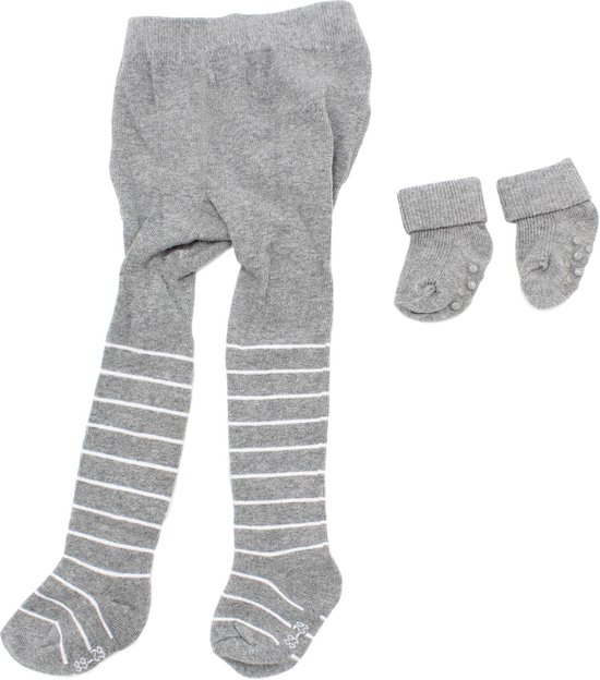 Maillot en anti-slip sokken - Baby geschenkset - Schaap - Maat 62-68 - Merkloos
