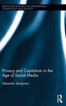 Routledge Research in Information Technology and Society - Privacy and Capitalism in the Age of Social Media