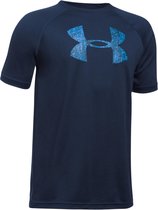 Under Armour UA Tech Big Logo SS Sportshirt  - Kids - Maat 164 - Midnight Navy