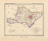 Historische kaart, plattegrond van gemeente Baarle-Nassau in Noord Brabant uit 1867 door Kuyper van Kaartcadeau.com