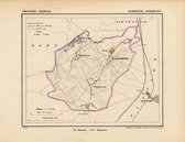 Historische kaart, plattegrond van gemeente Limbricht in Limburg uit 1867 door Kuyper van Kaartcadeau.com