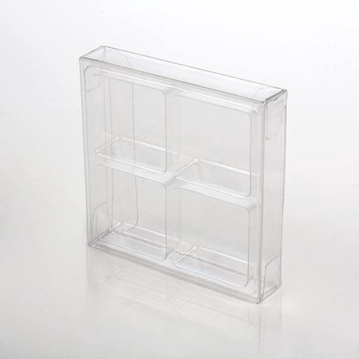 Kristalheldere Doos voor Handgemaakt Snoep Set voor 4 stuks 7x1.4x6.8cm (25 Stuks) [CNDY276]