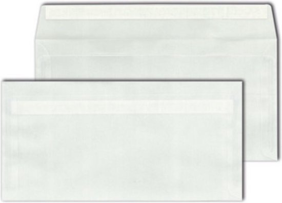 Varen Springplank Orthodox Mailmedia envelop DIN lange, witte-transparante | bol.com