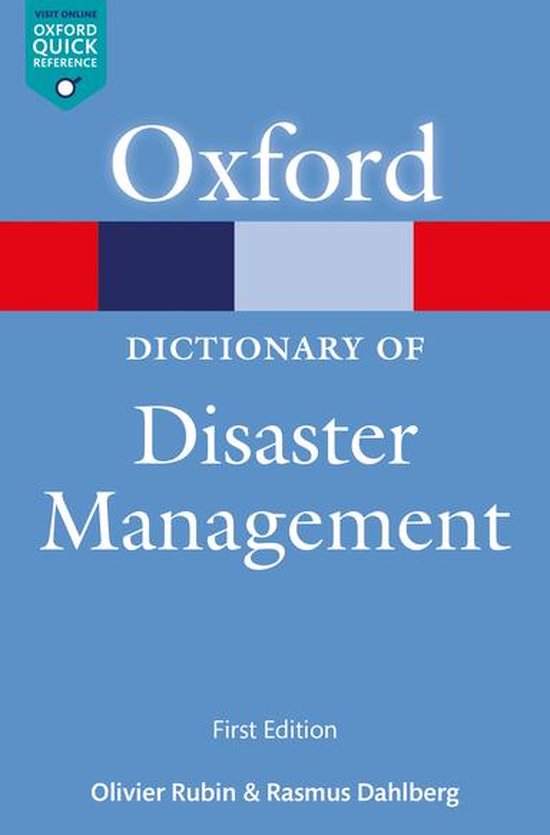 Oxford Quick Reference Online - A Dictionary of Disaster Man ... - cover