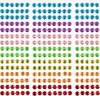 foto van Zelfklevende edelstenen in regenboogkleuren – Leuke knutselspulletjes voor kinderen (120 stuks per verpakking)