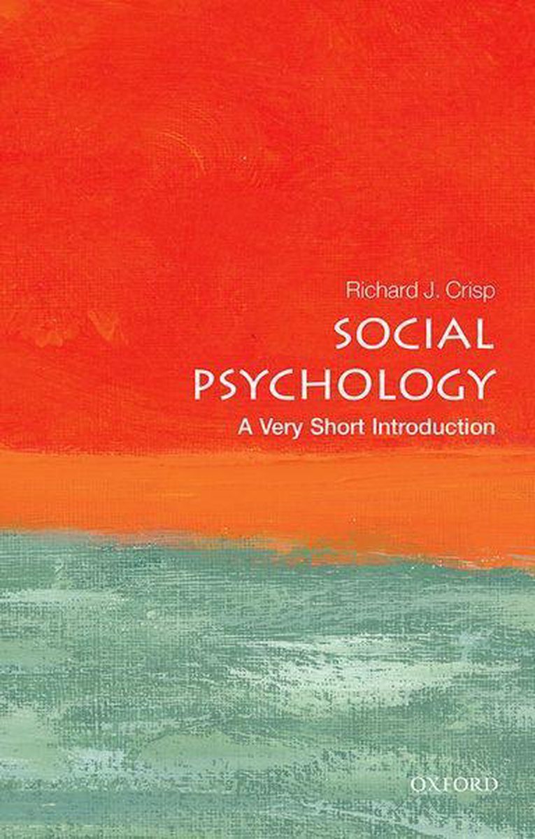 Omslag van Very Short Introductions - Social Psychology