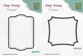 Set van 2 Transparante Stempels - Square en Rectangle - maak mooie kaarten en Scrapbook