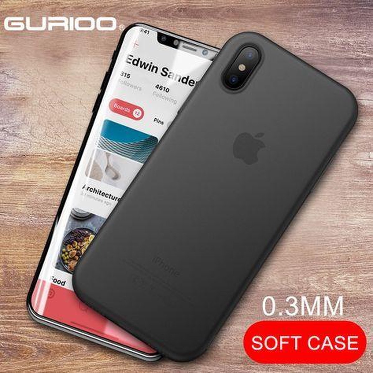 Ultra Dun Apple Iphone XR Hoesje (0.30mm) Hard Protect Case Back Cover - Zwart