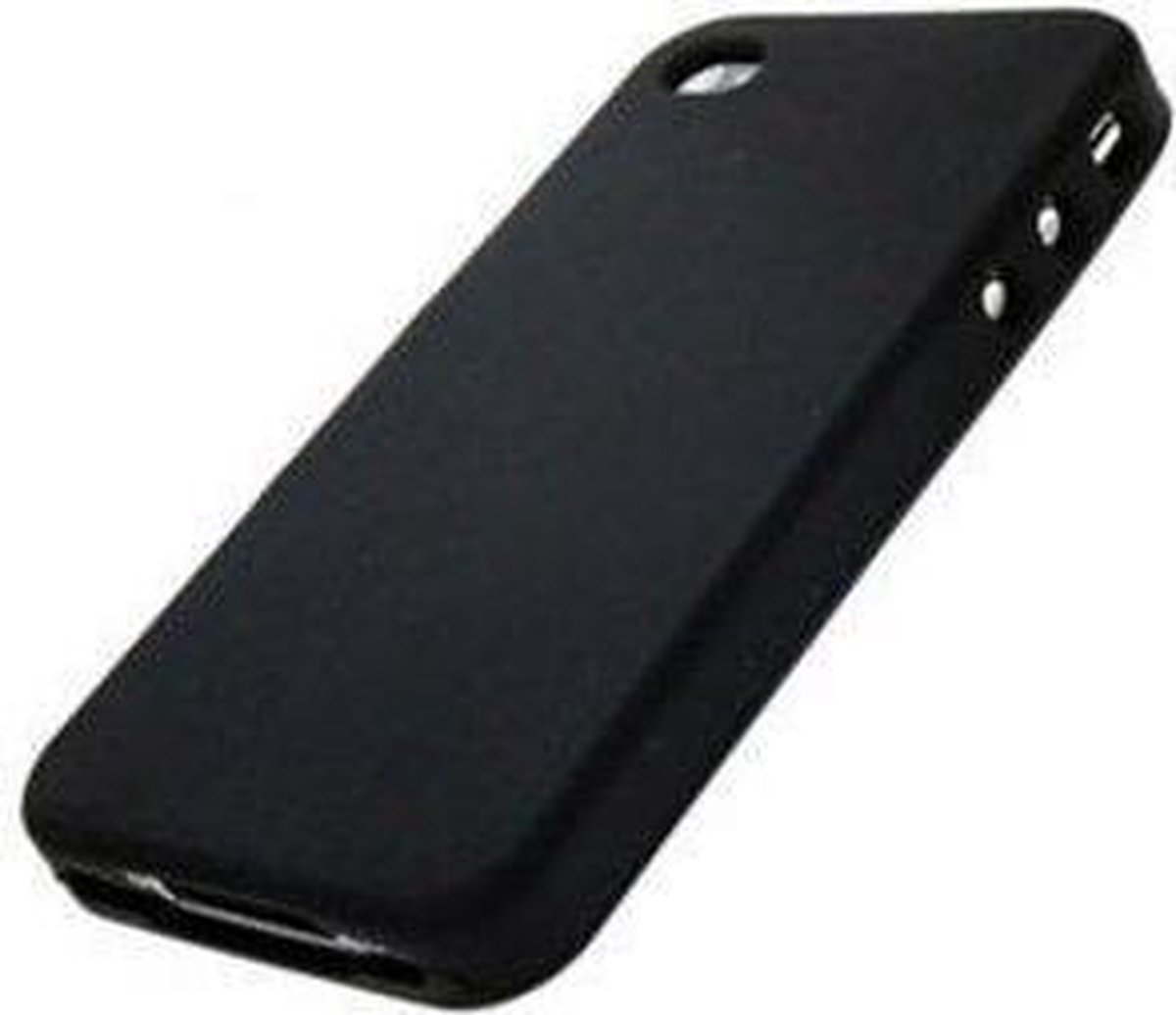 Flexibel siliconen hoesje Apple iPhone 4 / 4S - Siliconen case cover kleur zwart - Merk Westerhuis & van Andel huismerk