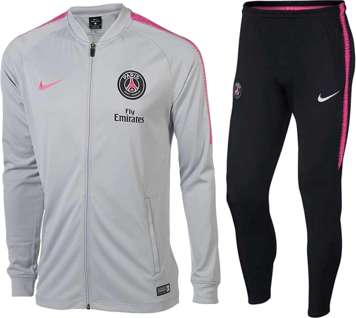 Vet monster Broers en zussen Nike Dry PSG Trainingspak casual - Maat M - Mannen - grijs/roze | bol.com