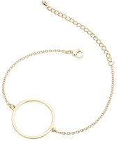 24/7 Jewelry Collection Cirkel Armband - Open - Goudkleurig