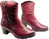 Mephisto Delana - dames laars - rood - maat 42 (EU) 8 (UK)