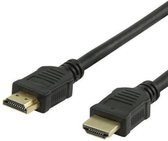 Benza HDMI Platte High Speed kabel voor beeld, geluid en internet (ethernet) - 2 Meter Zwart