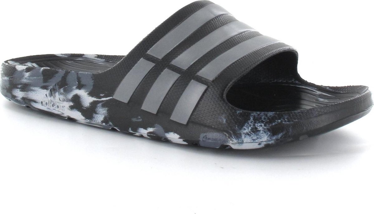 adidas Duramo Slide Marbled - Slippers - Heren - Maat 47 - Zwart | bol.com