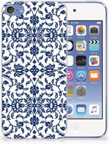 Geschikt voor iPod Touch 5 | 6 Uniek TPU Hoesje Flower Blue