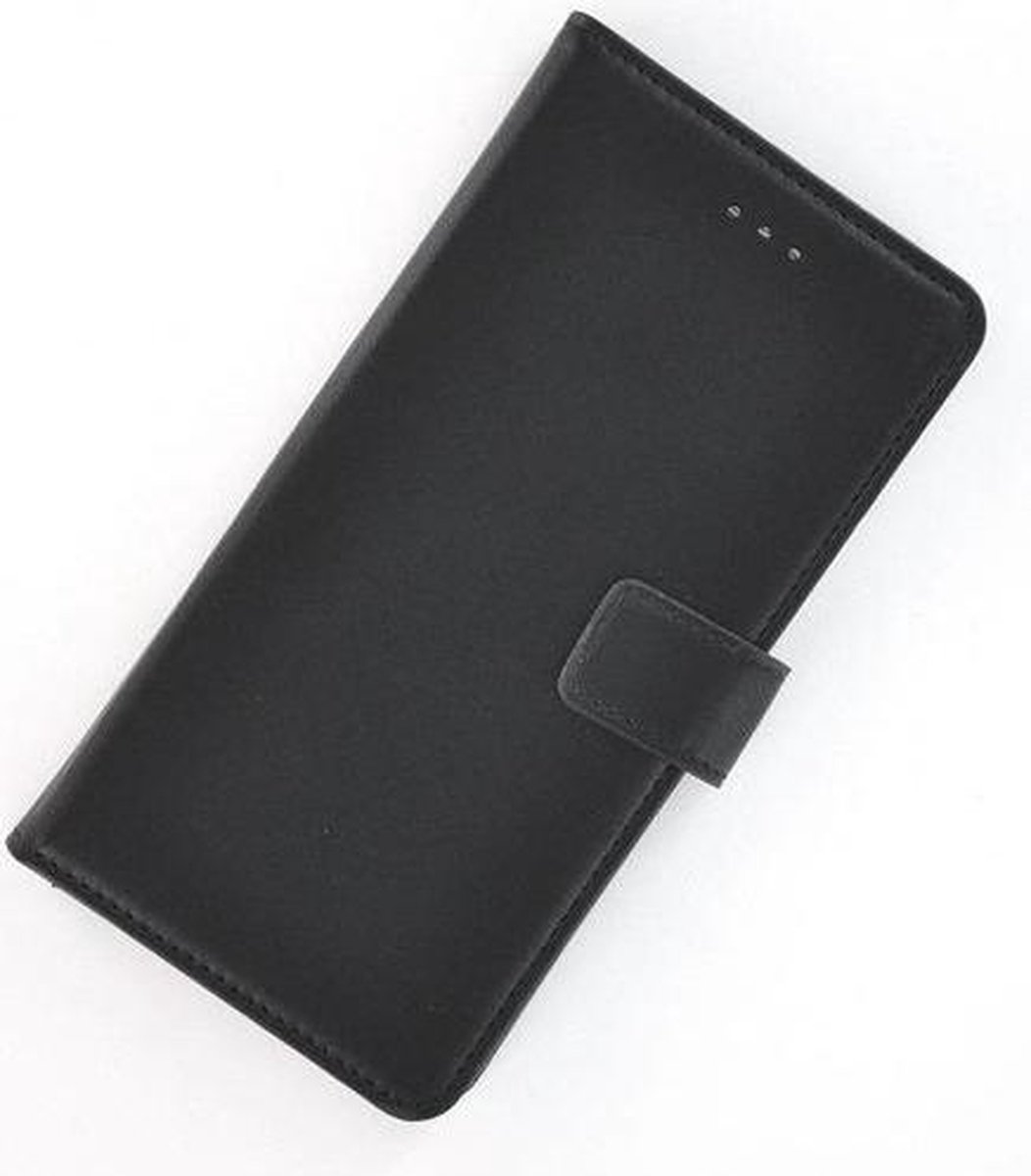 Wallet bookcase luxe hoesje Geschikt voor Samsung Galaxy J3 2017 - effen zwart