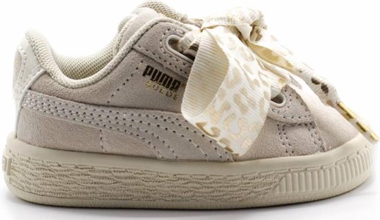 Suede Heart AthLuxe Inf / Whisper White-Puma Team Gold - maat 21 | bol.com