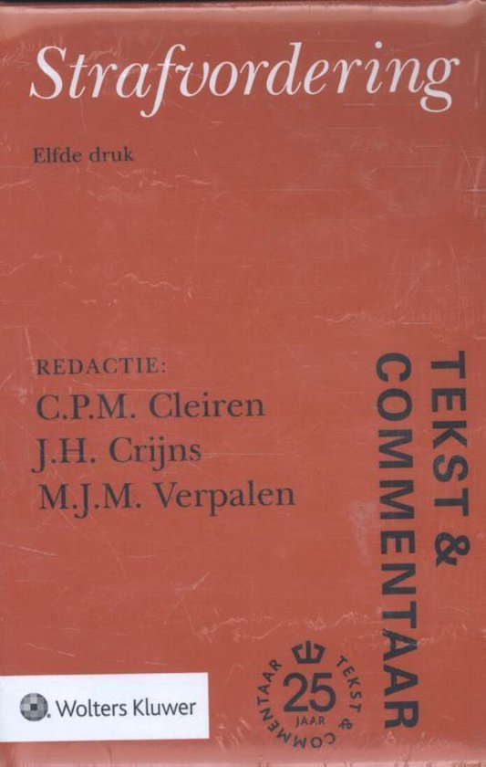 Tekst & Commentaar - Strafvordering - cover