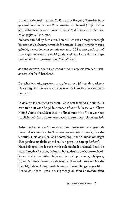 Wat je rijdt ben je zelf