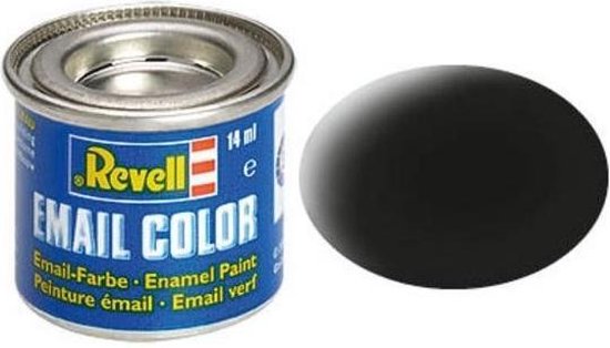 Collega Hou op Zich voorstellen Revell verf voor modelbouw zwart mat kleurnummer 8 | bol.com