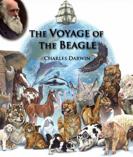 The Voyage of the Beagle [Illustrated] - cover