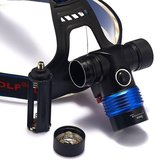 600Lm XM-L T6 TIGER WOLF wit Rood Blauw Groen Geel LED hoofdlamp, fietslamp met fietsstuur beugel