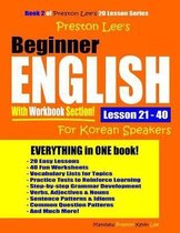 Preston Lee's Beginner English With Workbook Section Lesson 21 - 40 For Korean Speakers