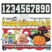 Counting Spiderwebs 1 to 20. Bilingual Spanish-English