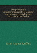 Das gesetzliche Verausserungsverbot bei Singular- und Universalvermachtnissen nach roemischen Rechte