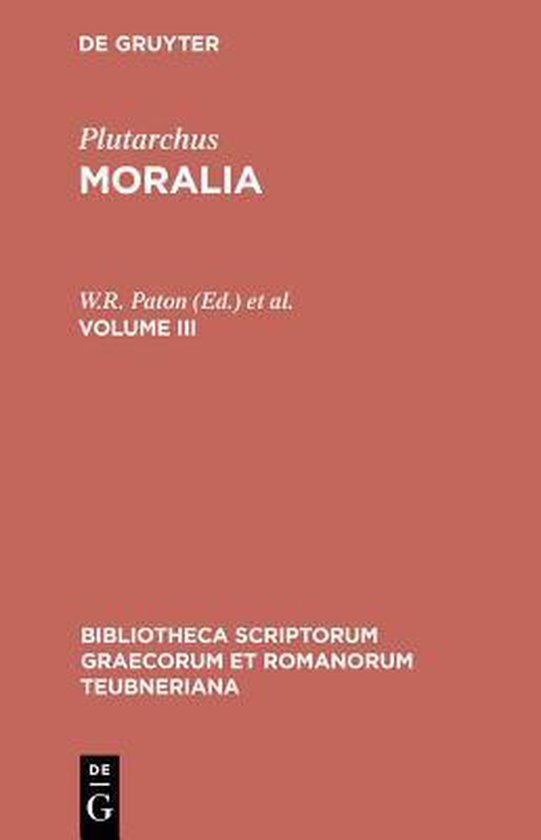 Plutarchus, Moralia - cover