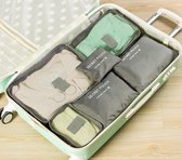 Packing Cubes Set - Koffer Organizer - 6 Stuks - Grijs