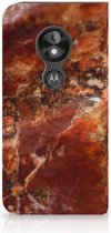 Motorola Moto E5 Play Standcase Hoesje Design Marmer Bruin