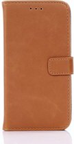 Shop4 - Asus Zenfone Go Hoesje - Wallet Case Retro Cognac