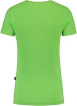Tricorp Dames T-shirt V-hals 190 grams - Casual - 101008 - Limoengroen - maat S